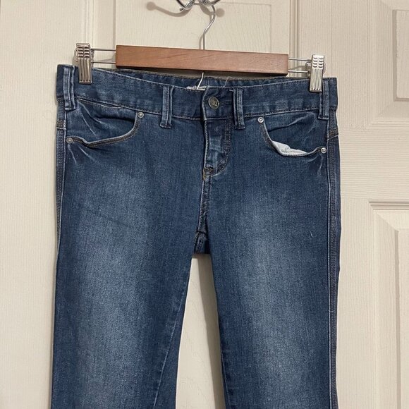 Free People Women's Dark Wash Factory Faded Stretch Skinny Leg Jeans Size 25 - Picture 3 of 6